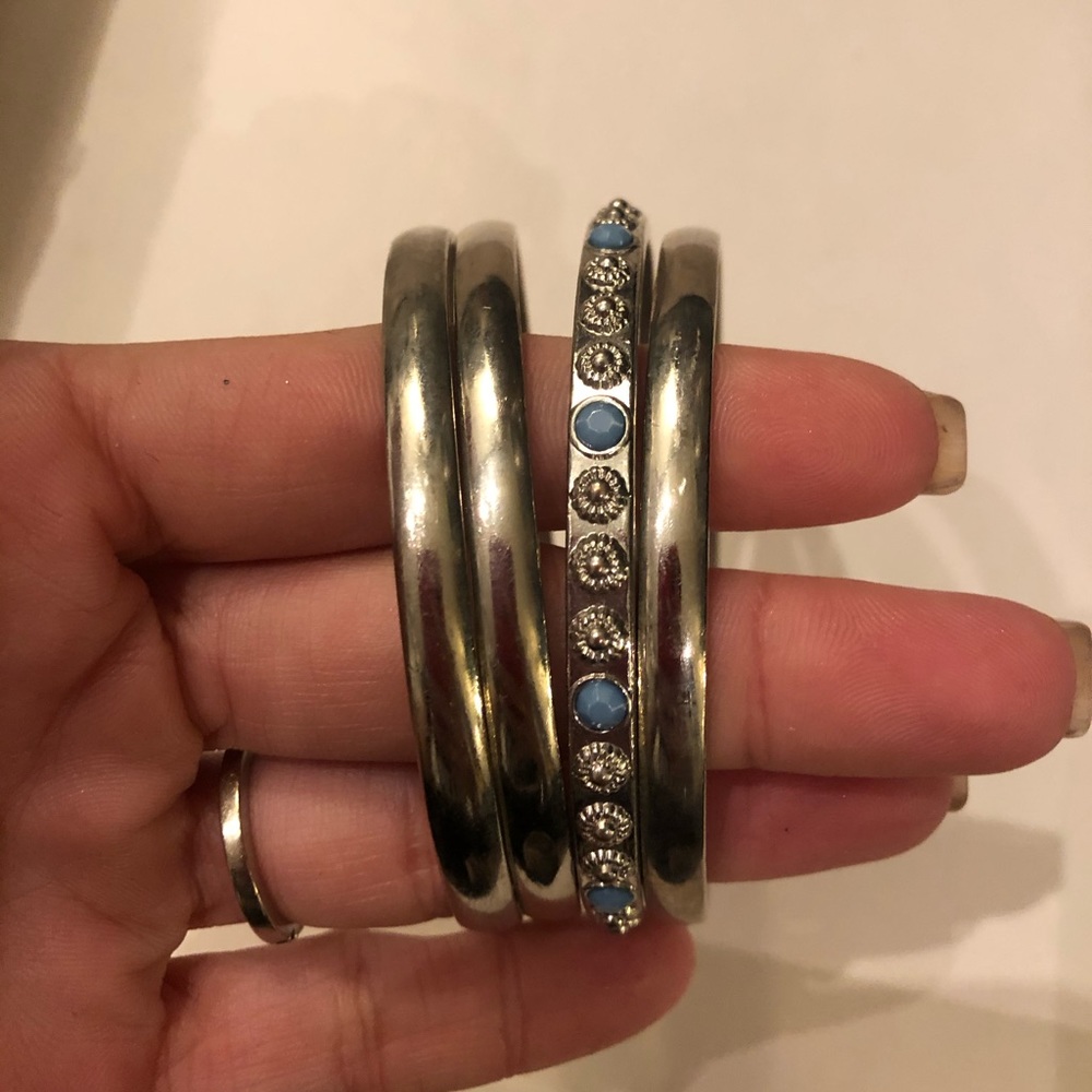 Silver plated bracelets